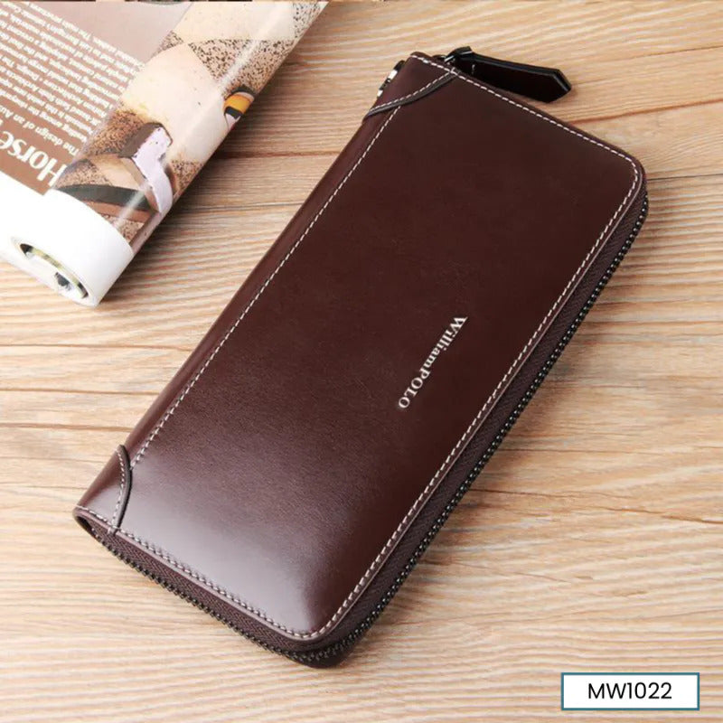 PANACHE DARK BROWN LONG WALLET