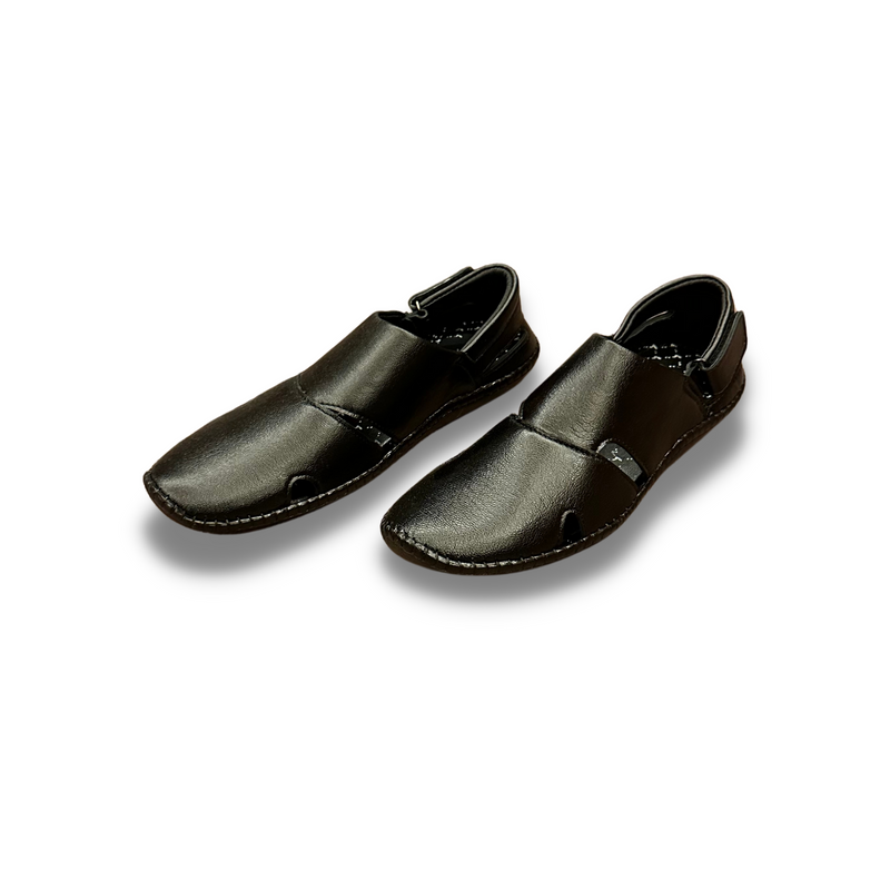 SLING BACK LEATHER SANDALS