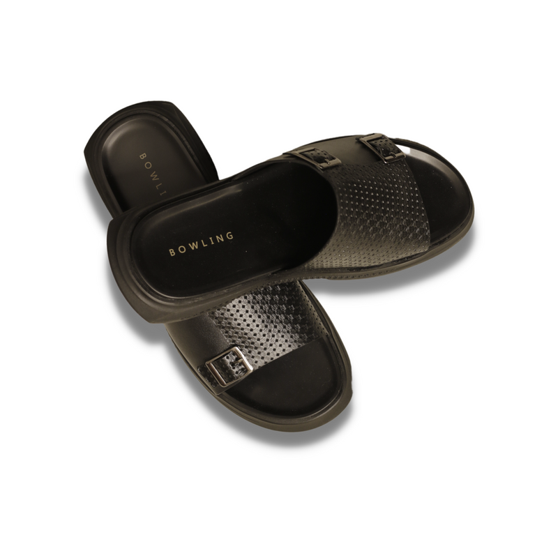 URBAN DOUBLE MONK STRAP LEATHER SANDALS