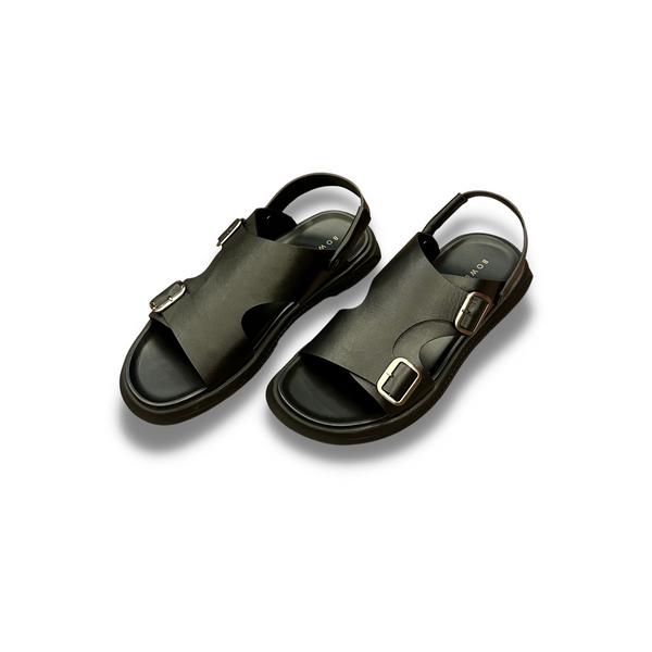 CONVERTIBLE URBAN LEATHER SANDALS