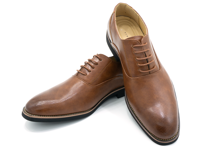 EMBOSSED OXFORD SHOES