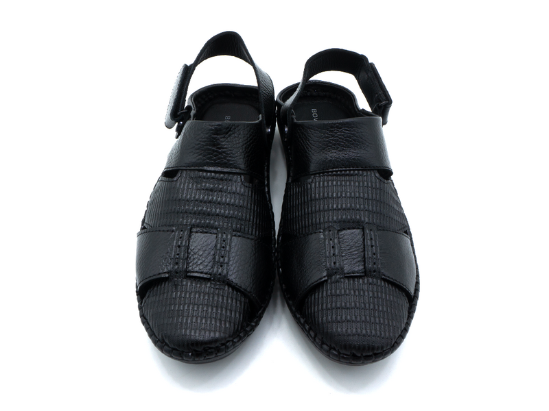 SLING BACK LEATHER SANDALS