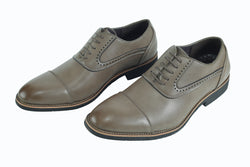 EMBOSSED BROGUED SHOES